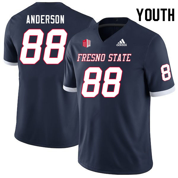 Youth #88 Richie Anderson Fresno State Bulldogs College Football Jerseys Stitched Sale-Navy - Click Image to Close
